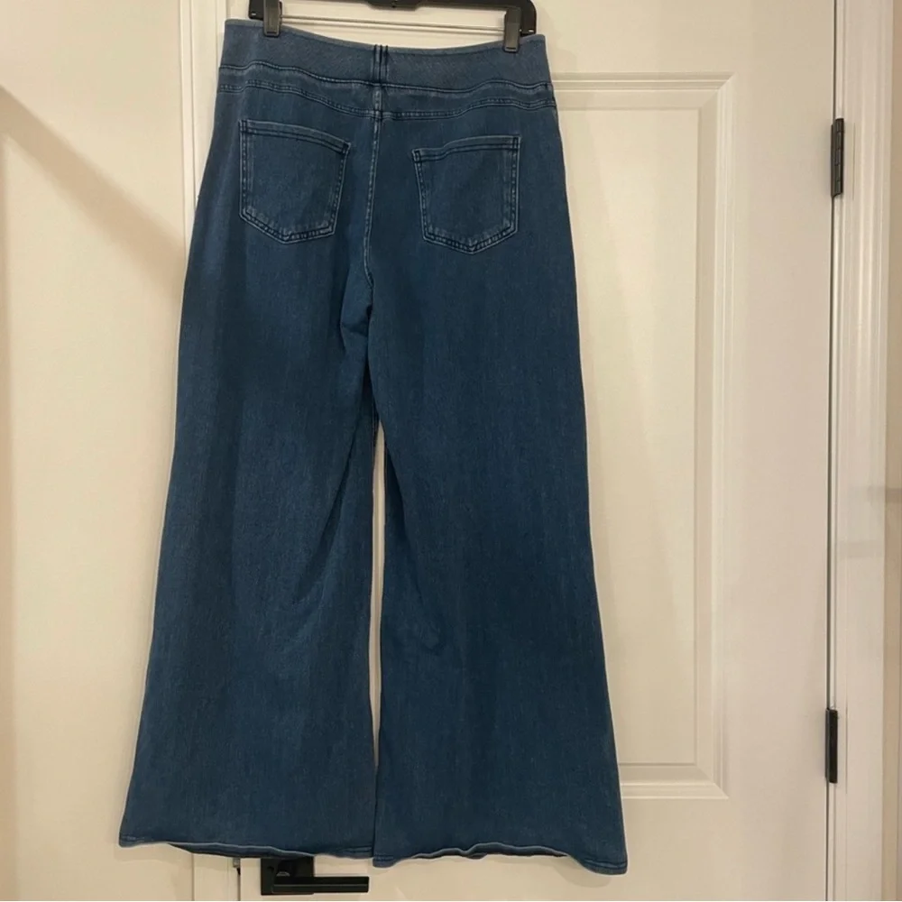 HALARA Blue Flare Wide Leg Jeans 👖 size Large - Picture 5 of 8